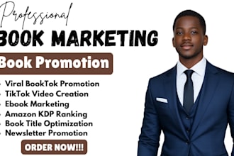 do viral book promotion ebook marketing tiktok booktok video amazon kdp bookrank