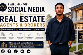 manage social media for real estate agents and brokers
