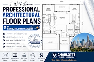 draw professional architectural floor plans in charlotte north carolina
