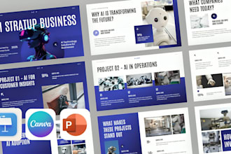 design saas ai startup pitch deck, investor presentation for fundraising