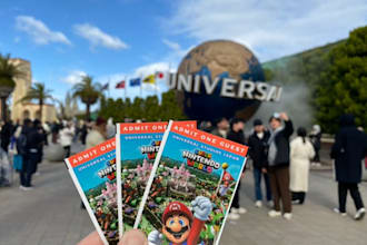 book usj express pass 7, nintendo world, universal studio, capybara cafe, japan