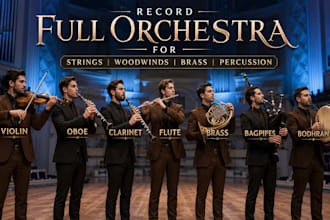 make a full orchestra for strings, oboe, woodwind, clarinet, violin and clarinet