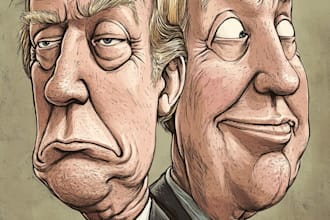 create digital political cartoon for political cartoon