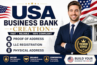 do business usa bank creation get USA proof of address and physical address