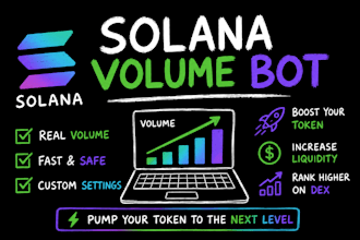 build solana bot solana volume bot memecoin bot market maker bot