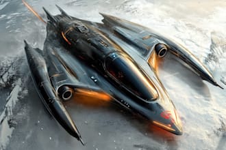 design a spaceships and sci fi vehicles