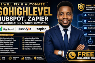 fix gohighlevel hubspot zapier CRM automation workflow sync broken