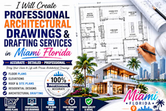 create professional architectural drawing and drafting services in miami florida