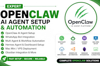 setup openclaw ai agent whatsapp bot multi agent open claw hermes, mac mini, vps