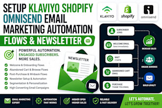 setup klaviyo shopify omnisend email marketing automation flows newsletter