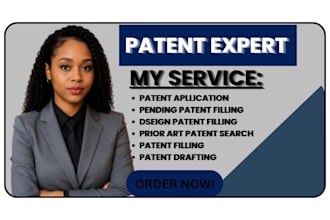 do patent search patent application patent drafting and patent filing