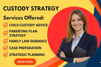 advise on child custody rights and parenting plan strategy