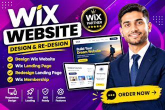 design wix website, wix landing page, redesign wix landing page, wix membership