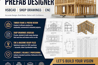 timber frame and prefab designer, hsbcad, shop drawings, cnc