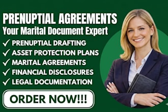 draft a prenuptial agreement tailored to your marriage