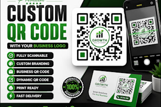 design custom qr code with logo and professional frame