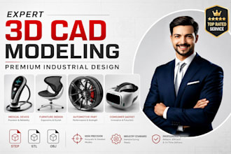 custom 3d cad design product design 3d printing stl step obj 3mf files