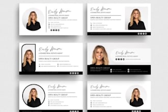 create clickable HTML email signature, modern outlook responsive email signature