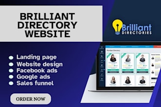 build your brilliant directory directory website and business directory