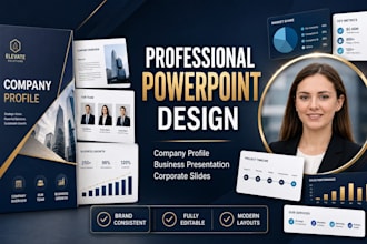 design a professional powerpoint presentation, business pitch deck