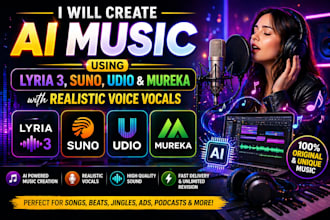 master, clean suno ai songs, stems, remake suno ai songs and ai music video
