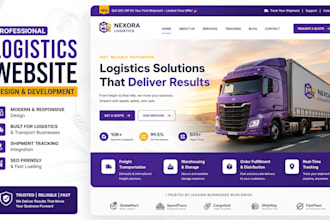 design logistics website trucking website dispatch, freight broker website