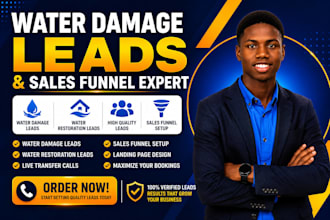 generate water damage leads water restoration leads water damage sales funnel