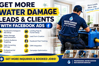 generate water damage leads water restoration leads water damage sales funnel