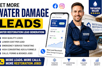 generate water damage leads water restoration leads water damage sales funnel