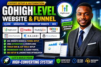 gohighlevel website SEO gohighlevel funnel clone migration membership website