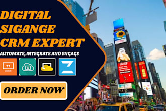 boost your sales digital signage CRM setup using yodeck optisigns screencloud