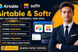 setup airtable database airtable automation airtable crm softr webapp
