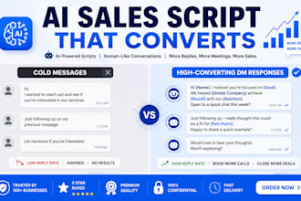 ai sales scripts and dm copywriting for cold outreach