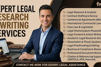 be your expert legal researcher and contract write