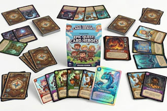 design custom card games, tcg cards, board game cards and tarot decks