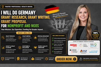 do germany grant research, grant writing, grant proposal for nonprofit and ngos