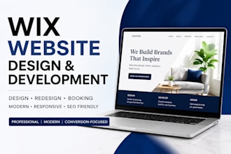 create wix website develop wix website design wix website redesign wix booking