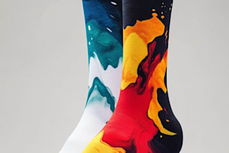 design custom and unique socks design