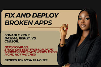 fix deploy your lovable bolt volt replit v0 base44 app to go live today