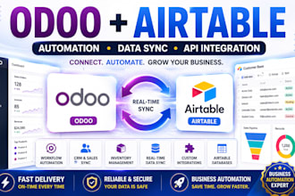 integrate odoo airtable, automate workflows, and sync data airtable CRM odoo