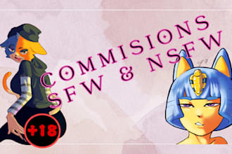 draw your furry character sfw and nsfw