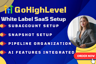 setup ghl saas ghl subaccount ai automation CRM system ghl funnel for agencies