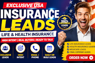 generate USA life insurance leads and health insurance leads