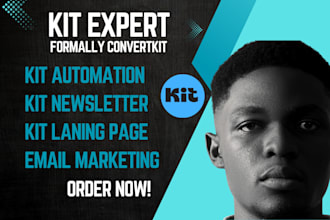 convertkit newsletter kit landing page automation email marketing kit form setup