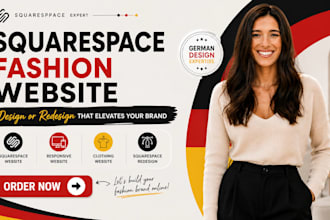 redesign luxury squarespace fashion website design clothing website development