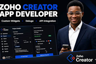 build custom zoho creator app, portal, deluge scripting and widget