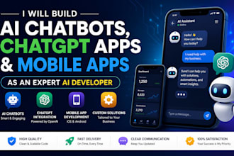 build ai chatbots, chatgpt apps, and custom mobile apps as an ai developer