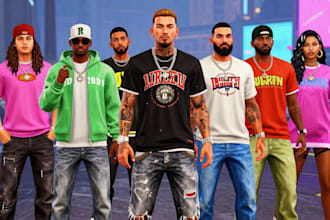 create custom fivem kutties, clothing for gta rp servers