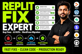 fix replit bugs lovable to ios replit expert base44 replit to wordpress ai mvp