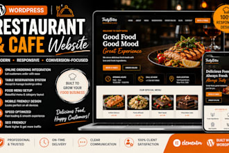 design a professional wordpress restaurant and café websites